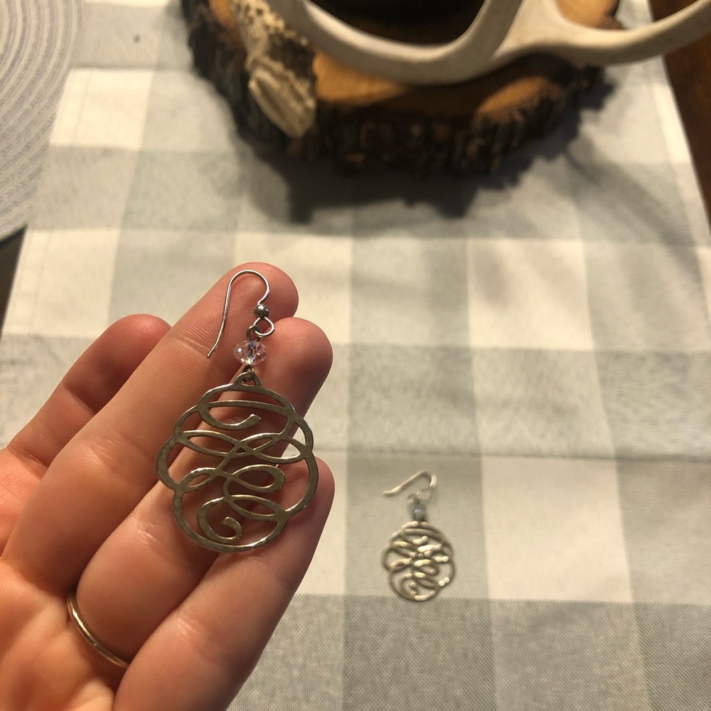 Silver Brighton earrings